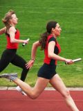 Ulazak u cilj na 4 x 100 m za djevojke
